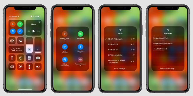 iOS 13 教程：如何在「控制中心」直接切换 Wi-Fi 网络和蓝牙设备？