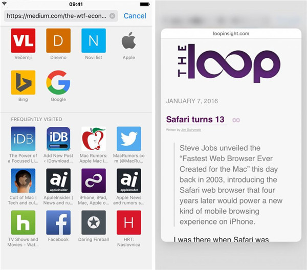 在 Safari 中借助 3D Touch 完成 8 项快捷操作