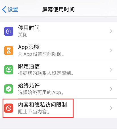 iOS 13 如何禁止下载应用和购买项目？