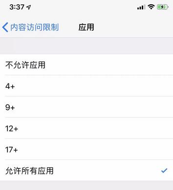 苹果6s访问限制设置方法步骤截图